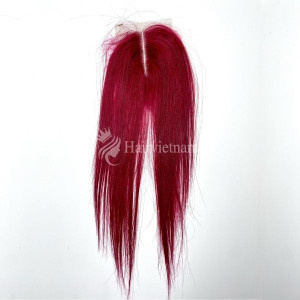 Vietnamese Burgudy Hair Lace Closure